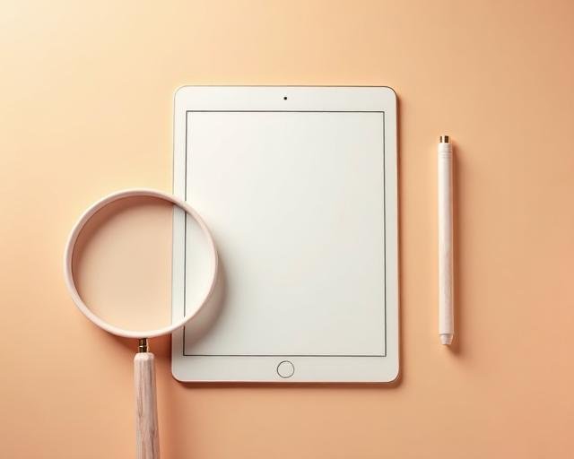 Tablet i lupa kao simbol pristupačnosti